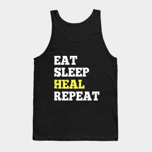 Eat Sleep Heal Repeat - Design for RPG Roleplaying Gamers Tank Top